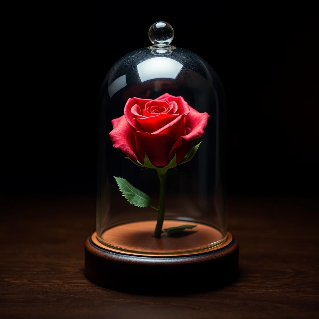 Forever Rose in Glass Dome