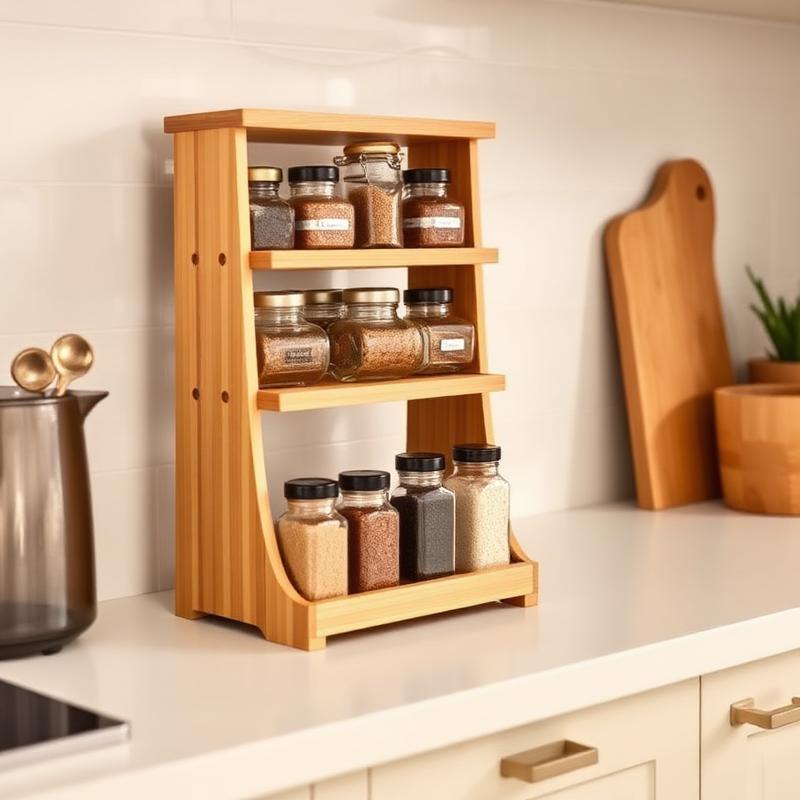 Bamboo Spice Rack